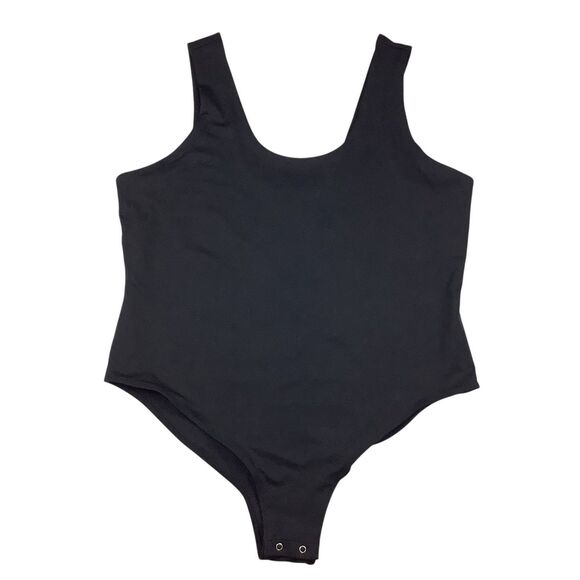 Black Smoothing Scoop Bodysuit Women Size XXXL 22 Sleeveless Tank Top - Picture 1 of 12